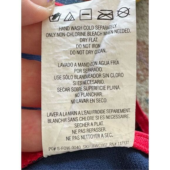 Sporti Red Racerback High Cut One Piece Size 14 - Picture 7 of 9